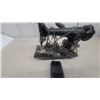 Image 3 : Vintage Singer Model 15-90 Sewing Machine Head with External Belt-Driven Motor and Foot Pedal