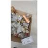 Image 2 : Assortment of Glass Salt and Pepper Shakers and Blue Decorative Light Bulbs