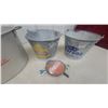 Image 5 : Vintage General Electric Enamel Wringer Washer Tub, Corona Extra Pails and Coca-Cola Sign