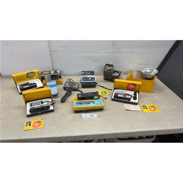 Kodak Instamatic 30 and 20 Camera Outfits, Disc 4000 Camera Outfit, Flash