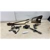 Image 1 : Vintage Hand Tools: tire Vulcanizer, Minute tire Patch Clamp, Angular Boring Brace