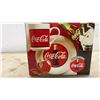 Image 5 : Coca-Cola Gibson 8-Piece Stoneware Snack Set with Dessert Plates and Jumbo Mugs. New old stock