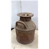 Image 4 : Antique Metal Milk Can and Cream Separator Parts