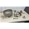 Image 7 : Antique Metal Milk Can and Cream Separator Parts