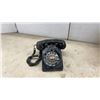 Image 2 : Two Black Rotary Dial Telephones, One Wall Mount and One Desk Set