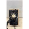 Image 6 : Two Black Rotary Dial Telephones, One Wall Mount and One Desk Set