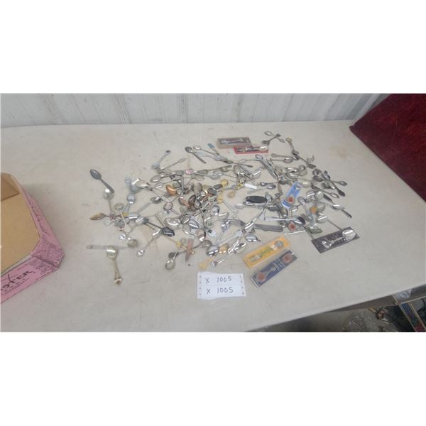 Large Collection of Souvenir and Decorative Spoons, Including Silvercrest Plated, Some Boxed