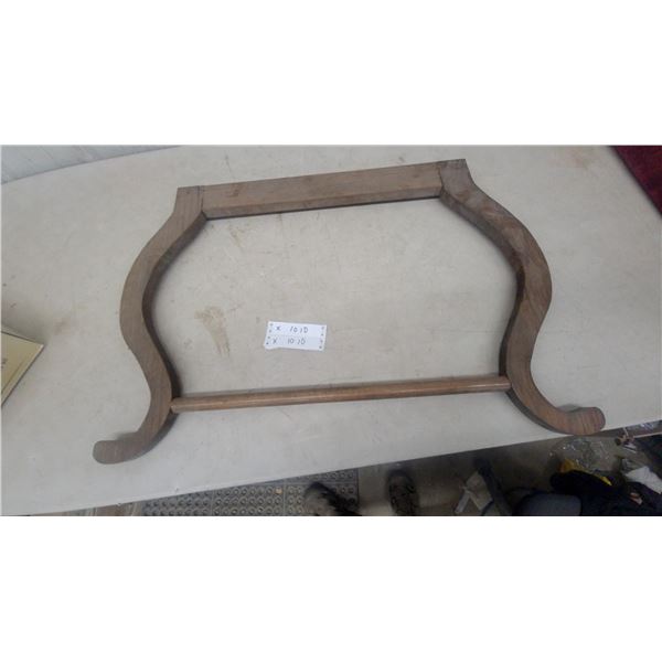 Wood Towel Rack off a Wash Stand, 24” at Base
