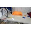 Image 4 : Blue Foldable Camp Chair, Orange Polyethylene Tarp, lane markers