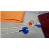 Image 5 : Blue Foldable Camp Chair, Orange Polyethylene Tarp, lane markers