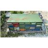 Image 2 : Vintage Military Police Roof Bar with Siren and Light, and Metal Cabinet