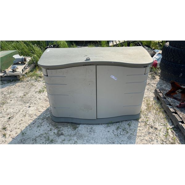 Outdoor Storage Shed, 55 × 17 × 35” (Has a Broken Hinge)
