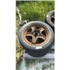 Image 3 : Four Michelin X-Ice Studless Winter Tires on Steel Rims, 225/50R17, 5-Lug Bolt Pattern