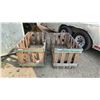 Image 1 : Two Wood Crates with Green Strapping 43 × 25 × 23