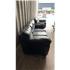 Image 6 : Black Leather / Leather Style Couch 78” and Love Seat 59”