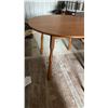 Image 3 : Round Dining Table with Leaf and Two Spindle Back Chairs