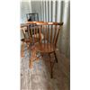 Image 4 : Round Dining Table with Leaf and Two Spindle Back Chairs