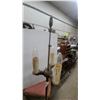 Image 3 : Pair of Antique Cast Metal Floor Lamps, Torchiere and Three-Light Candelabra Styles