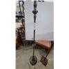 Image 7 : Pair of Antique Cast Metal Floor Lamps, Torchiere and Three-Light Candelabra Styles
