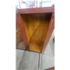 Image 6 : Vintage Reddish-Brown Wooden Three-Tier Glass Door Display Cabinet