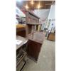 Image 9 : Antique Victorian Wooden Sideboard Buffet with Mirrored Hutch, Two Drawers, and Two Cabinet Doors