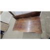 Image 4 : Antique Wooden Washstand with Two-Door Cabinet, Backsplash, and Towel Bar
