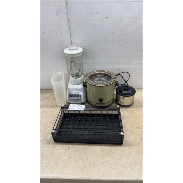 Crock-Pot Slow Cooker and Little Dipper, Cyclone Blender, and Mesh Desk Organizer
