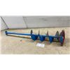 Image 1 : Earth Auger with 5 Helical Blades, One-Piece Construction, and T-Handle