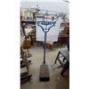 Image 1 : Antique Fairbanks Cast Iron Physician's Balance Beam Scale with Stadiometer, Blue Finish