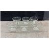 Image 9 : Assorted Glassware: Decanters, Pitcher, Juice Reamer, Measuring Cup, and Drinking Glasses