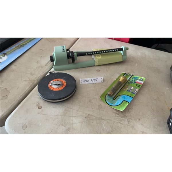 New Water Sprinkler and Wind-Up Tape Measure