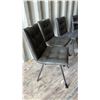 Image 3 : Dining Table and 6 Tufted Faux Leather Dining Chairs