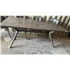 Image 4 : Dining Table and 6 Tufted Faux Leather Dining Chairs