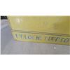 Image 3 : Vintage Meloche Feed and Grain MLM Yellow Metal Advertising Sign 35” × 47”