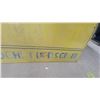Image 4 : Vintage Meloche Feed and Grain MLM Yellow Metal Advertising Sign 35” × 47”