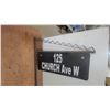 Image 4 : “125 Church Ave W” Freestanding Metal Street Address Sign, 2-Sided