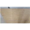 Image 1 : Rectangular Folding Table with Wood Grain Laminate Top and Powder-Coated Steel Folding Legs