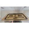 Image 2 : Rectangular Folding Table with Wood Grain Laminate Top and Powder-Coated Steel Folding Legs