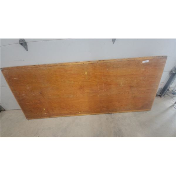 Wooden Folding Utility Table with Metal Folding Legs 96” × 38”