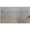 Image 1 : Bi-Fold Plastic Folding Table with Grey Metal Frame 70” × 30”