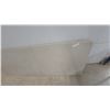 Image 2 : Bi-Fold Plastic Folding Table with Grey Metal Frame 70” × 30”
