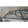 Image 5 : Bi-Fold Plastic Folding Table with Grey Metal Frame 70” × 30”