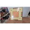 Image 4 : Vintage Double-Sided Crokinole and Chess/Backgammon Game Board