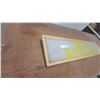Image 3 : Vintage Sigco Research Framed Glass Advertising Sign, Yellow Lettering on White 10” × 48”