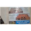 Image 3 : Vintage 1975 Maple Leaf Gardens Export "A" Hockey Wall Calendar with Team Photos 16” × 25”
