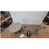 Image 2 : Antique Howe Scale Company Cast Iron Compound Lever Platform Beam Scale with Counterweights