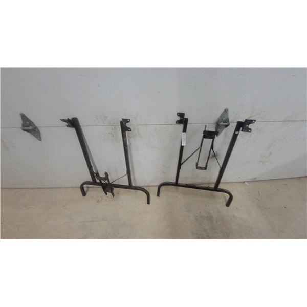 Folding Metal Legs for a Table, Set of 2