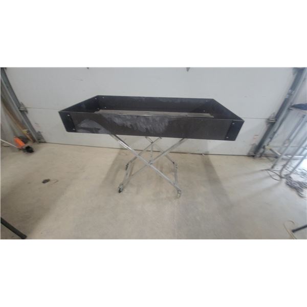 Rolling Metal Store Table/Bin, 24” × 36” × 48”