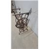 Image 2 : Antique Cast Iron Singer Treadle Sewing Machine Base with Flywheel and Foot Pedal