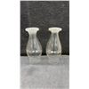 Image 2 : 12 Assorted Clear Glass Lamp Chimneys